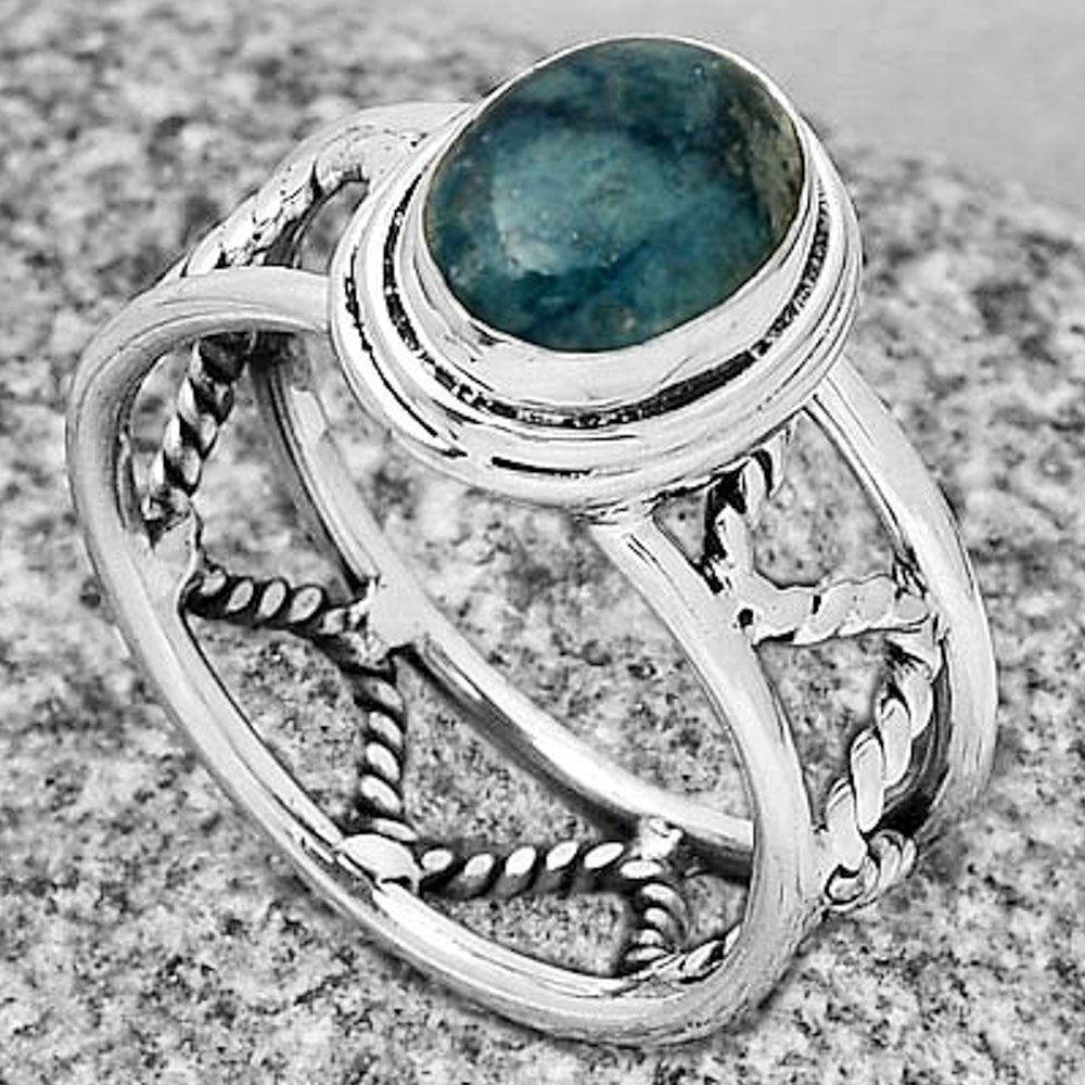 Natural Blue Scheelite - Turkey Ring size-8.5 R-1255 SDR192881