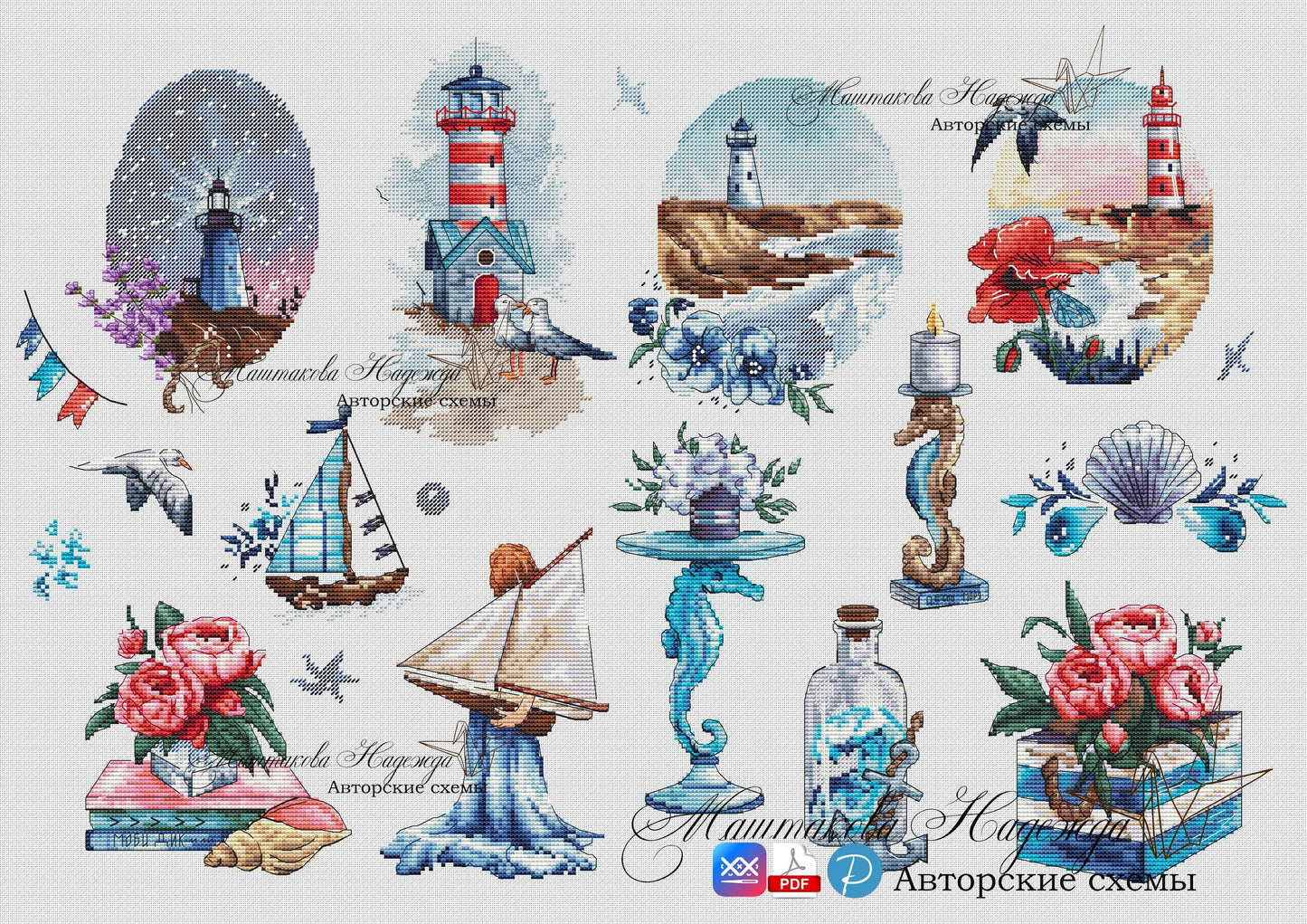 Call of the Sea - PDF Cross Stitch Pattern