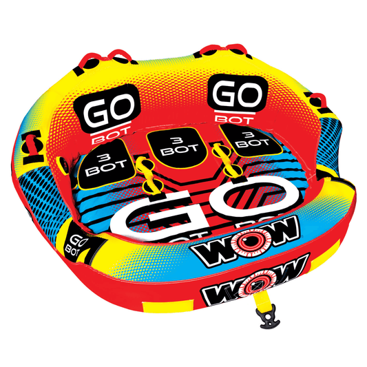 WOW Watersports Go Bot Tubo hinchable remolcable para 3 personas para piscina y lago