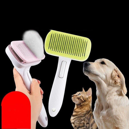 Herramienta de lujo para el aseo de mascotas: Cepillo removedor automático de pelo para perros y gatos