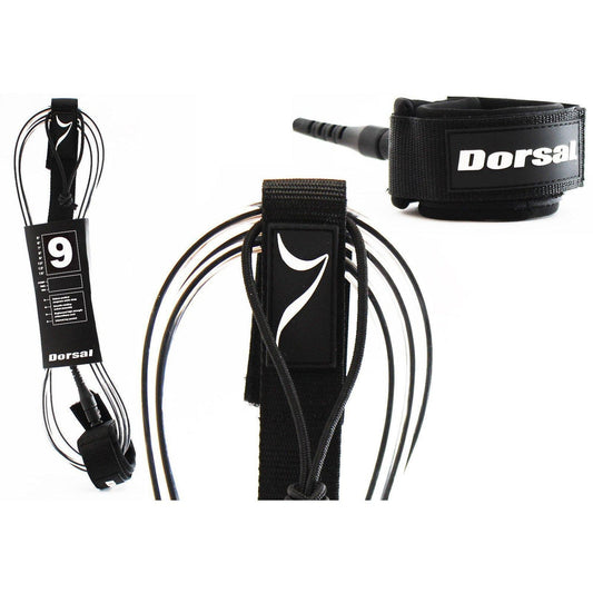 DORSAL Correa de surf para tabla de surf, longboard, SUP, cuerda de pierna