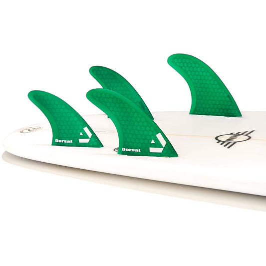 Quillas de Surf DORSAL Quad Set de 4 Compatibles con FCS