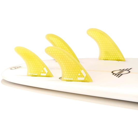 Quillas de Surf DORSAL Quad 4 Set Compatibles con FCS
