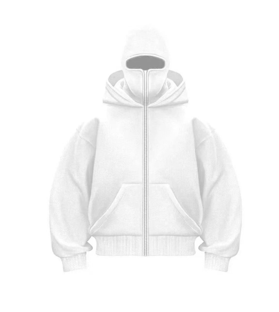Chaqueta de béisbol con cremallera y capucha para hombre