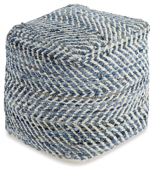 Chevron - Puf - Azul