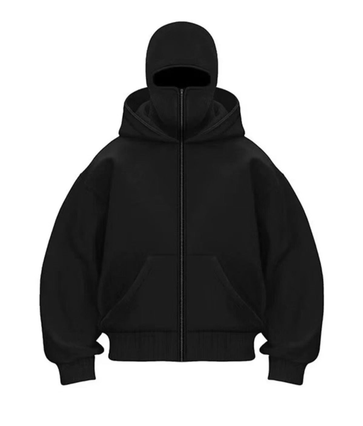 Chaqueta de béisbol con cremallera y capucha para hombre