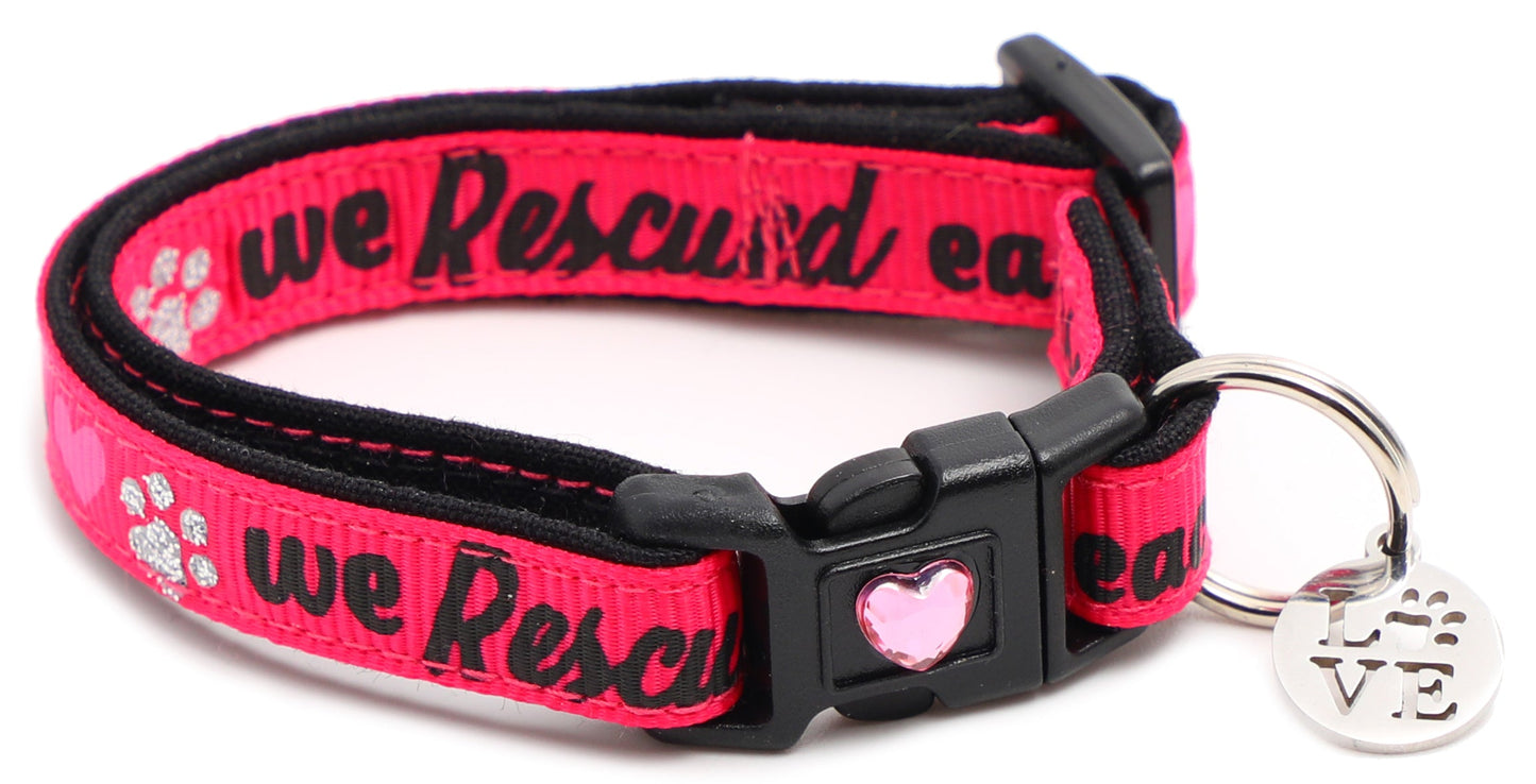 We Rescued Each Other Breakaway Cat Collar