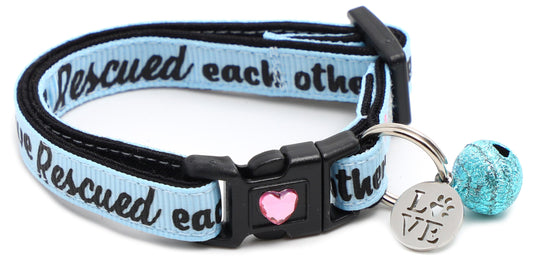 Collar de gato separable "Nos rescatamos mutuamente"