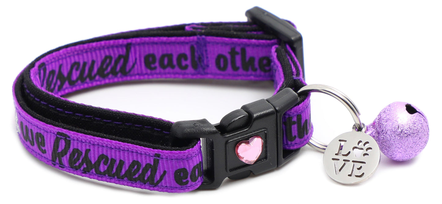 We Rescued Each Other Breakaway Cat Collar