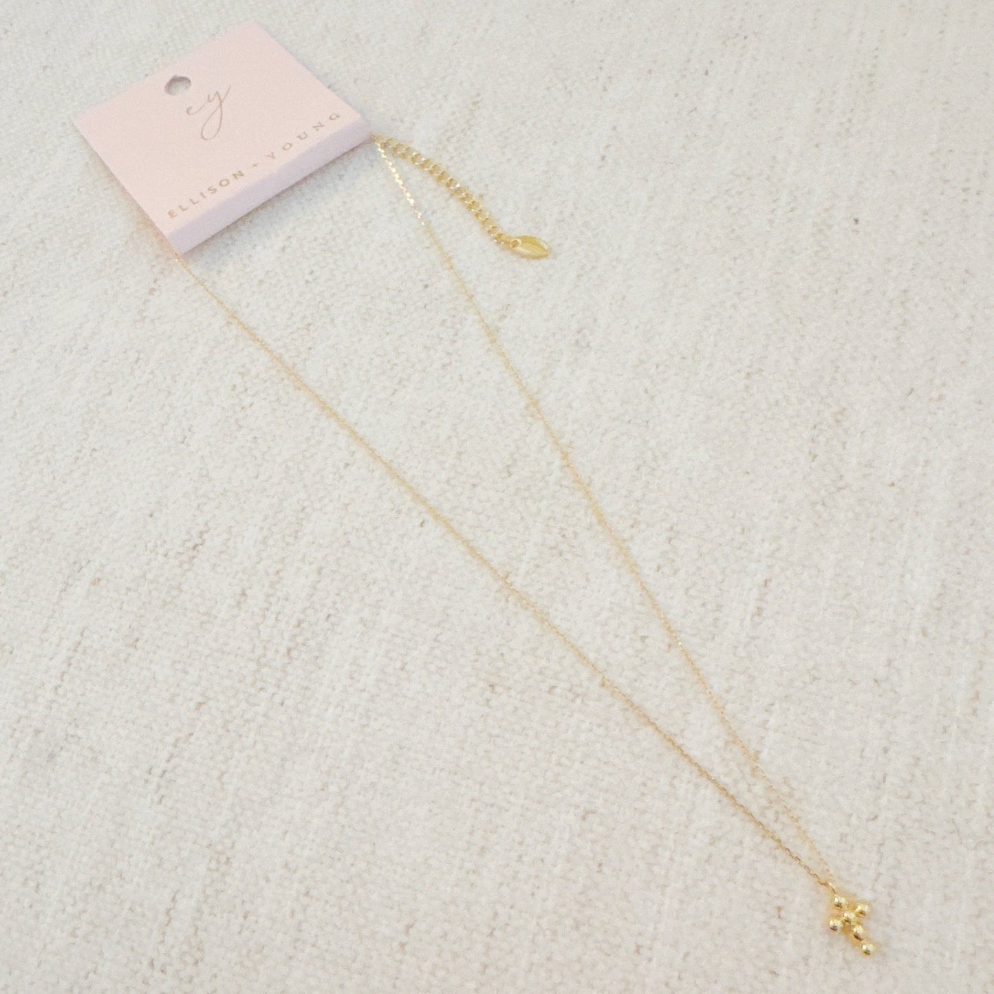 Collar con colgante cruzado Mini Dot