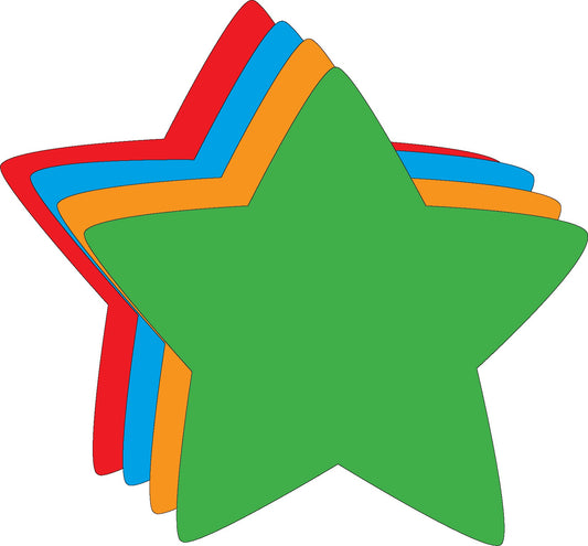 Magnético troquelado - Estrella pequeña de colores surtidos