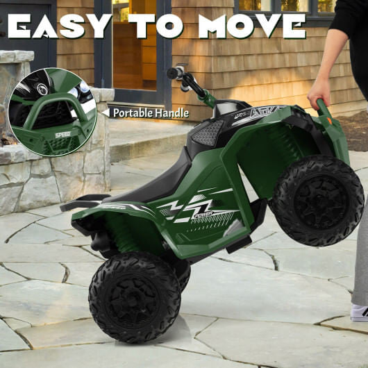 ATV para niños de 12 V con doble velocidad y asiento cómodo - Rosa