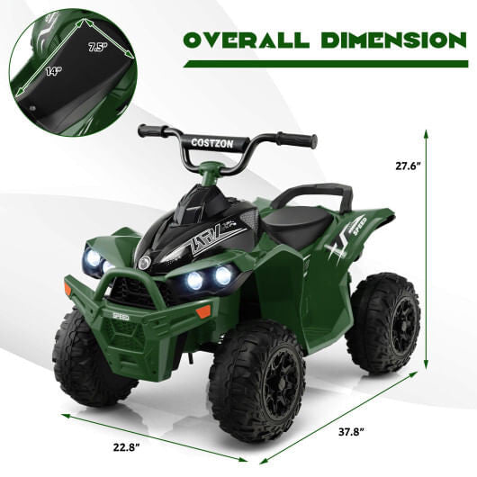 ATV para niños de 12 V con doble velocidad y asiento cómodo - Rosa