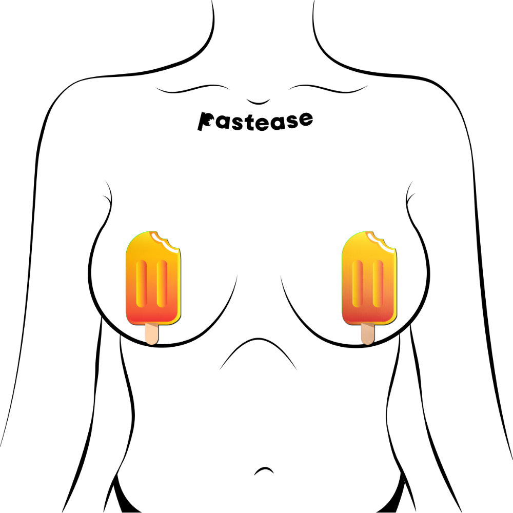 5-Pack: Popsicle: Orange Creamsicle Ice Pop Nipple Pasties by Pastease®
