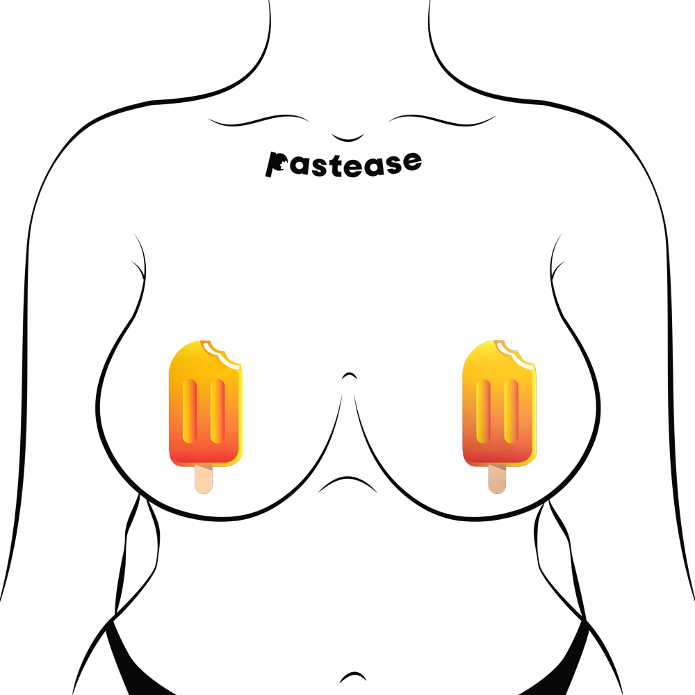 5-Pack: Popsicle: Orange Creamsicle Ice Pop Nipple Pasties by Pastease®
