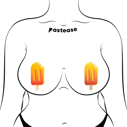 Paquete de 5: Paleta: Pezoneras de Paleta Helada Crema de Naranja de Pastease®