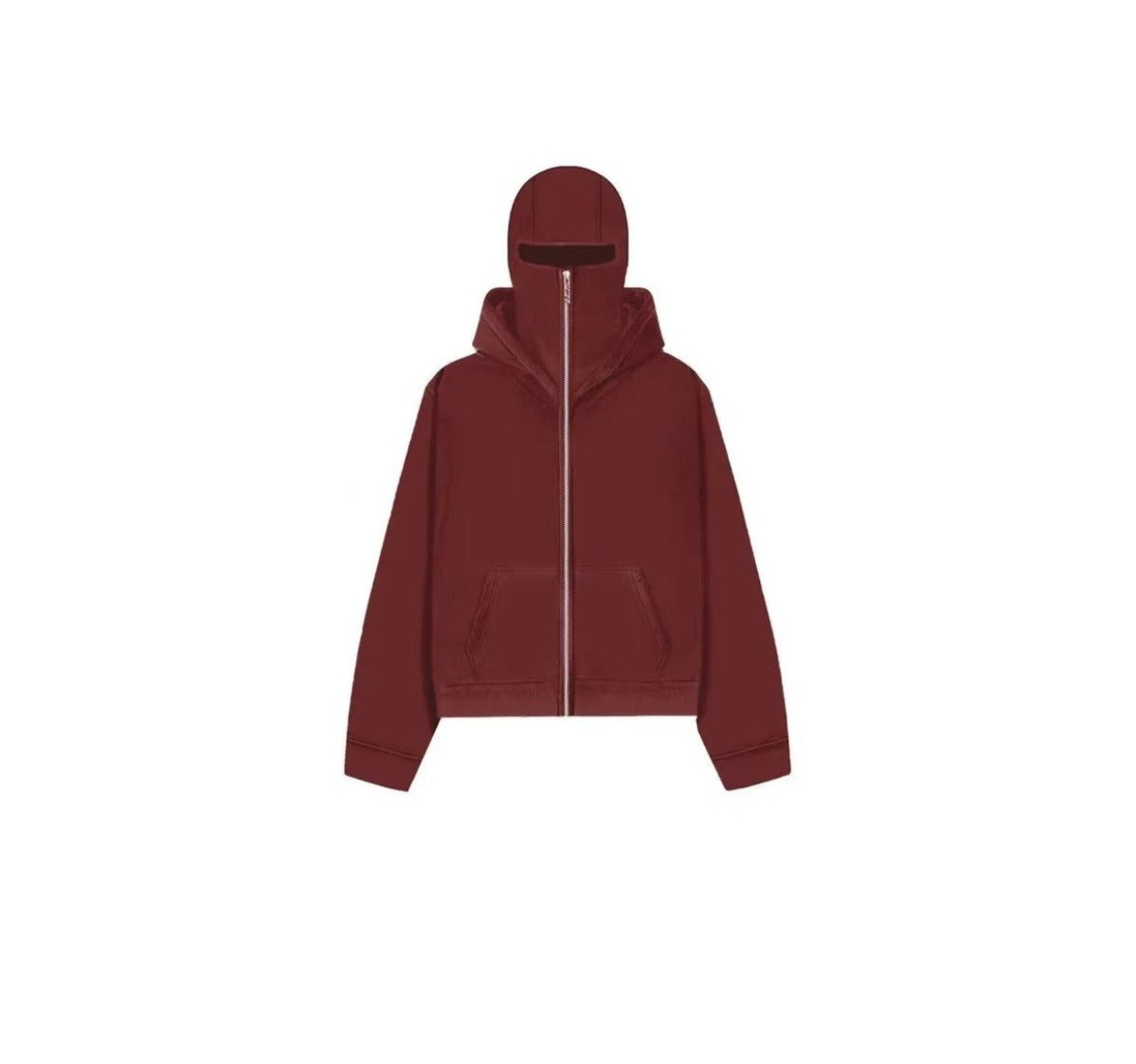Chaqueta de béisbol con cremallera y capucha para hombre