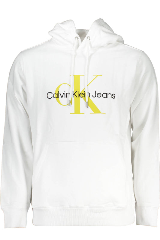 SUDADERA BLANCA SIN CREMALLERA PARA HOMBRE CALVIN KLEIN