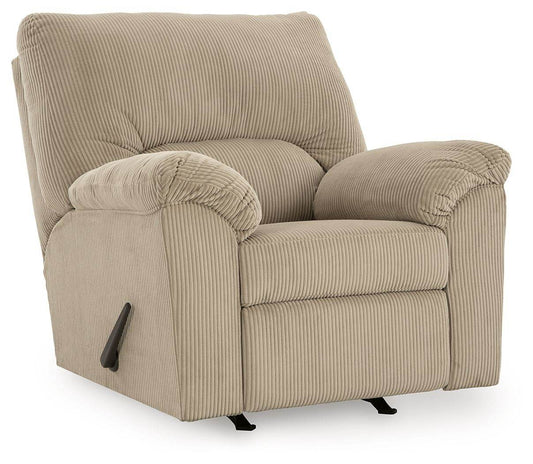 SimpleJoy - Sillón reclinable balancín - Tela - Arena