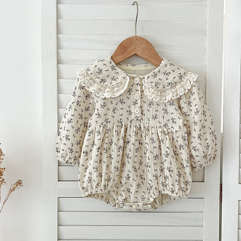 Arrival Spring Baby Kids Girls Long Sleeves Floral Print bodysuit and Dress – Princess Sister Matching Set