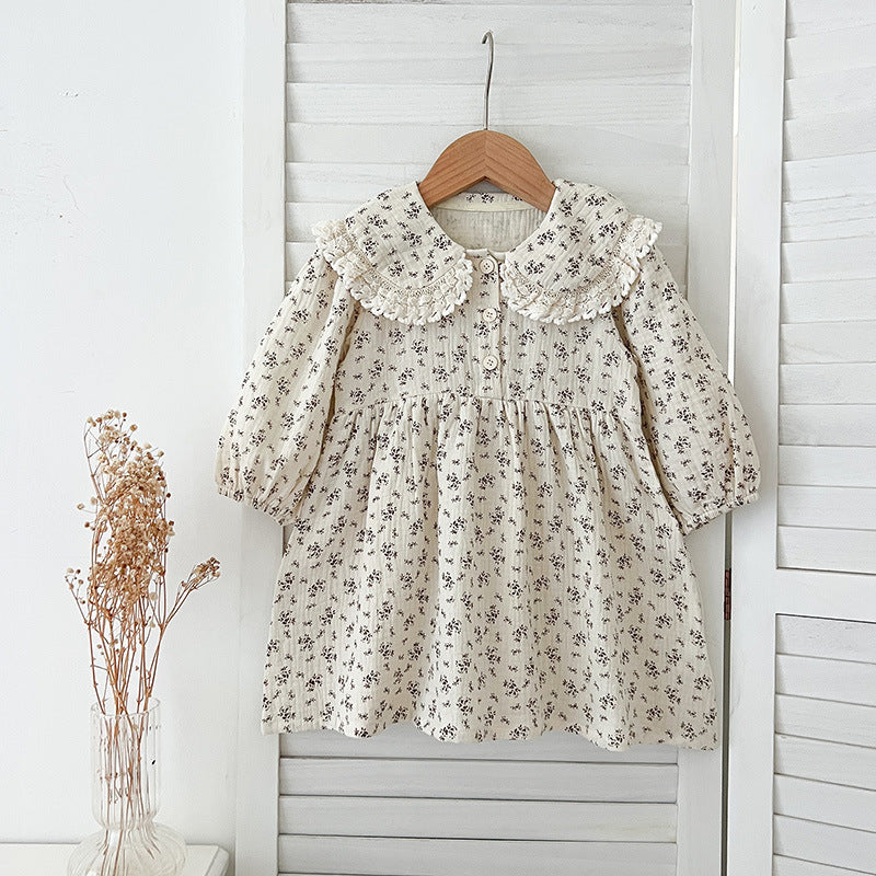 Arrival Spring Baby Kids Girls Long Sleeves Floral Print bodysuit and Dress – Princess Sister Matching Set