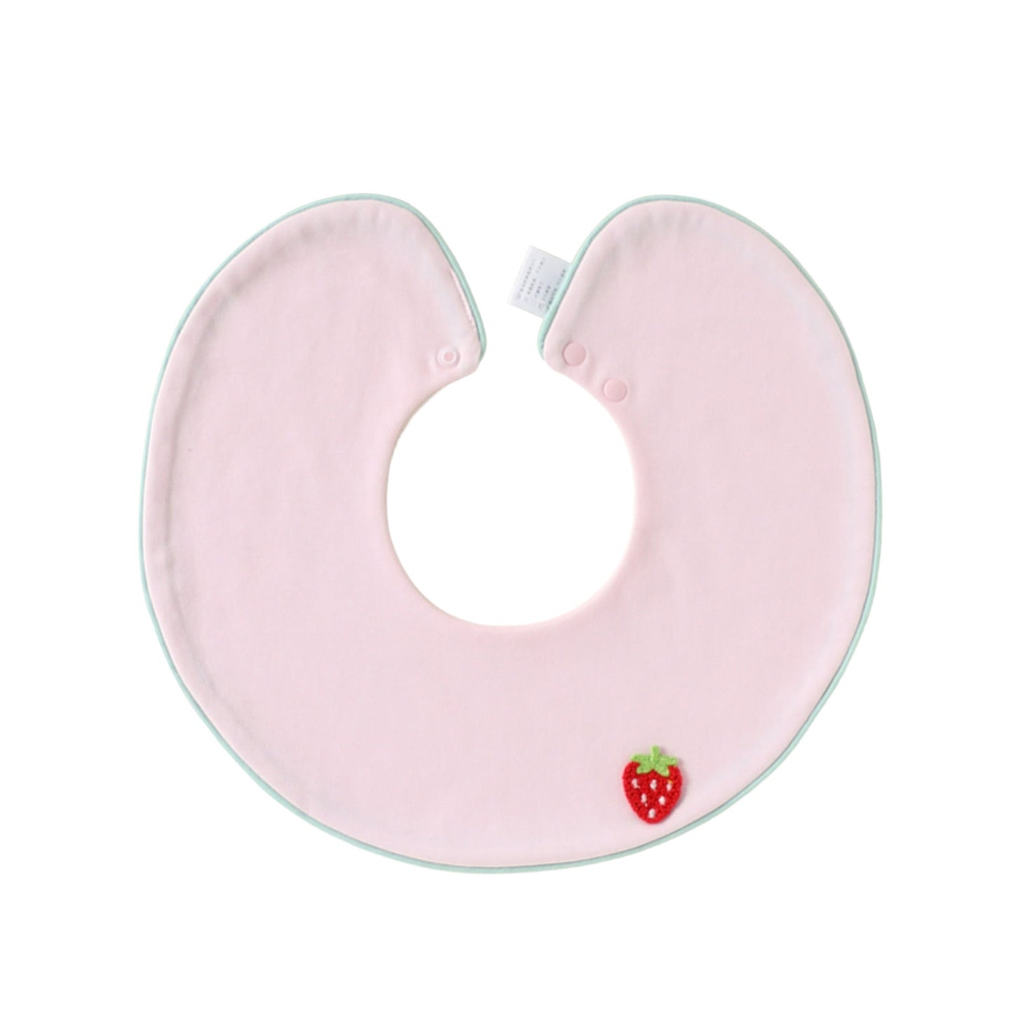 Adorable Fruits Cartoon Pattern Snap-on Round Shaped Bib