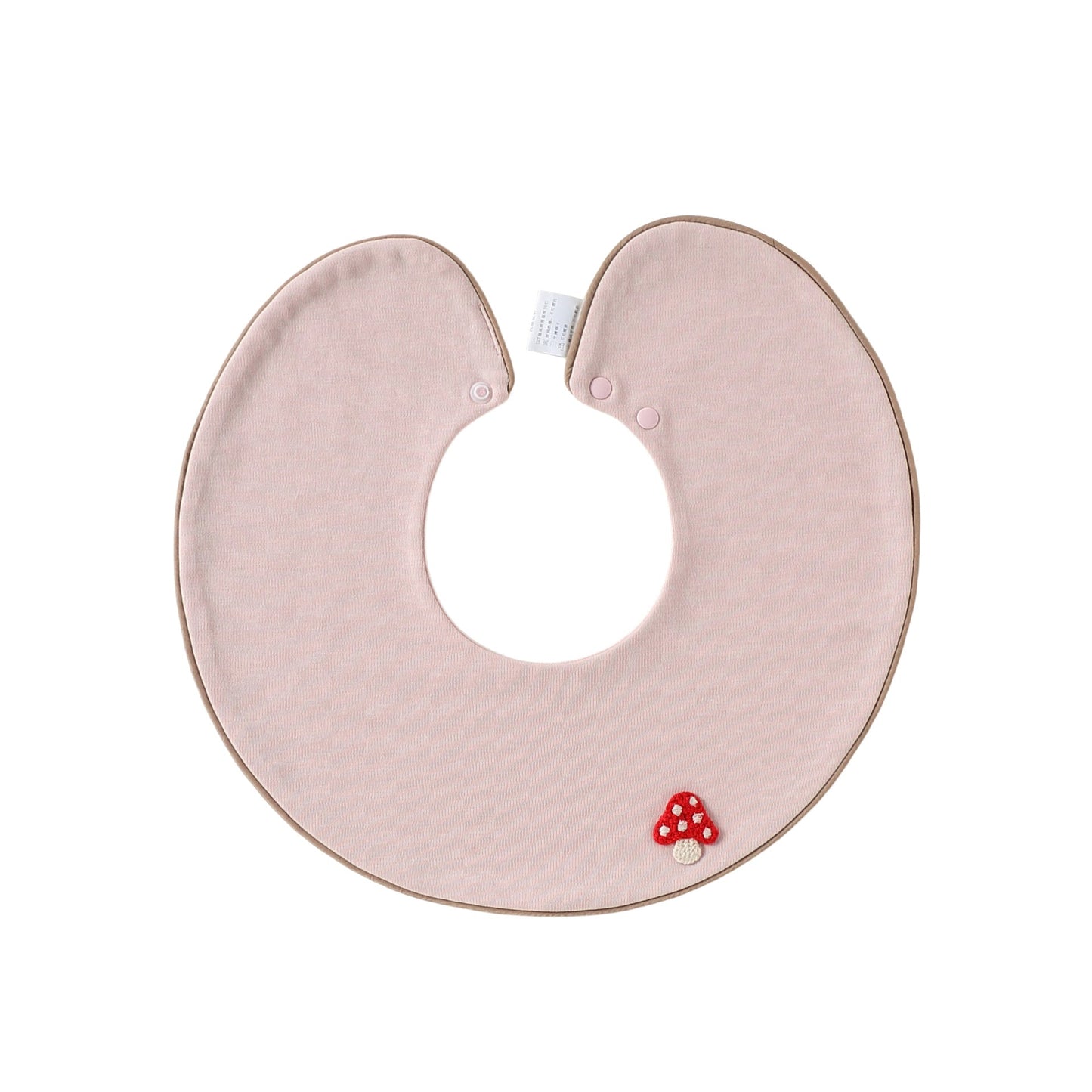 Adorable Fruits Cartoon Pattern Snap-on Round Shaped Bib
