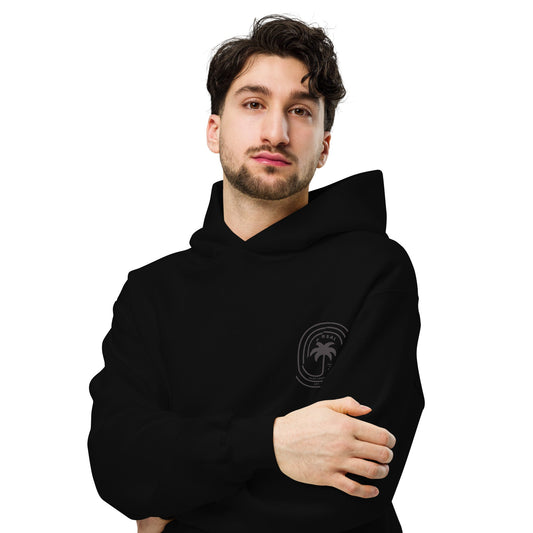 Sudadera con capucha unisex sin decoloración DORSAL Palm